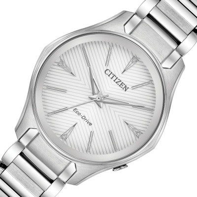 Đồng Hồ Nữ Citizen Dây Thép Không Gỉ EM0597-80A - Mặt Trắng