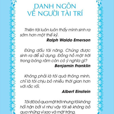 Câu Chuyện Giáo Dục - Tài Trí