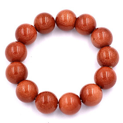 Vòng tay chuỗi hạt đá kim sa 16 ly 14 hạt 