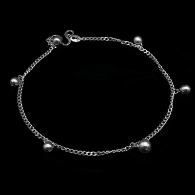 Lắc Chân Nữ Bạc Hiểu Minh LC187 chuông bạc ta