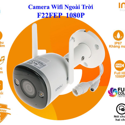 CAMERA WIFI IMOU NGOÀI TRỜI F22FEP 1080P, CÓ MÀU BAN ĐÊM, ĐÀM THOẠI CHIỀU - HÀNG CHÍNH HÃNG