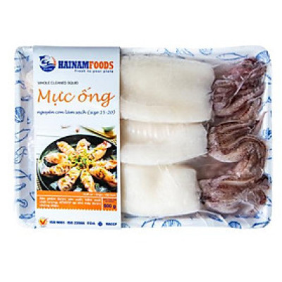 [Chỉ Giao HCM]  MỰC ỐNG NGUYÊN CON LÀM SẠCH 15-20CM- 500G