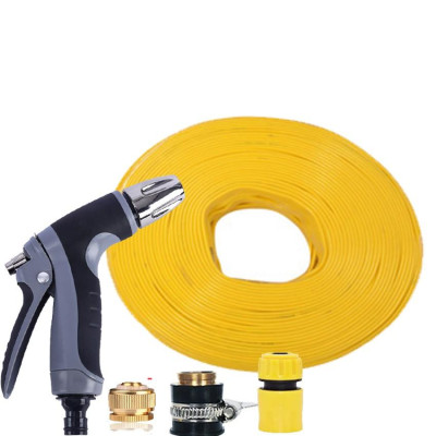 Bộ dây và vòi xịt rửa xe tưới cây tăng áp 15M(cút nhựa nối đồng nhựa) 206817