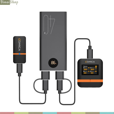 Comica Vimo Q - Bộ 4 Micro Cài Áo Không Dây 2.4GHz Cho Máy Ảnh, Điện Thoại, Sử Dụng 8 Giờ, Phạm Vi 200m - Hàng chính hãng