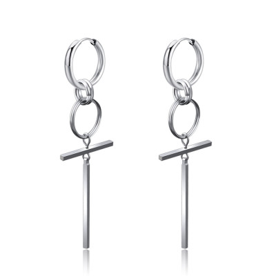 Bông tai unisex ý tưởng hình học mạnh mẽ bụi bặm