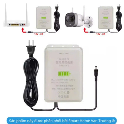UPS nguồn dự phòng đa năng chuyên dụng cho camera và bộ wifi gia đình có cổng USB 5v và chân cắm 9v - 12v