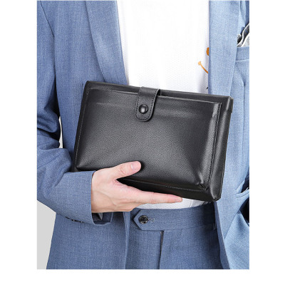 Clutch nam Ví cầm tay da bò thật BHM7334 Bền đẹp không bong tróc