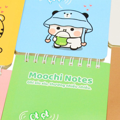 Sổ Lò Xo Moochi Notes B7 - Kẻ Ngang - 120 Trang 80gsm - The Sun 04
