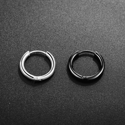 Bông Tai Khuyên Tròn Winwinshop88 BT233 (12mm) – Bạc