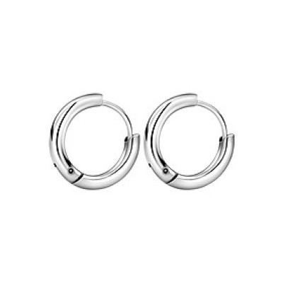 Bông Tai Khuyên Tròn Winwinshop88 BT233 (14mm) – Bạc