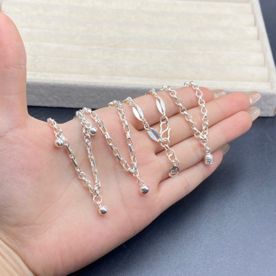 Lắc Tay Lắc Chân Cho Bé Mix Charm Bạc Ta Bạc Hiểu Minh LTE578