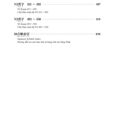 Sách - Kỳ Thi Năng Lực Nhật Ngữ - Sổ Tay Hán Tự N2 - 550