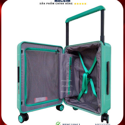 Vali cao cấp Macsim SMLV2301 cỡ 20 inch màu xanh (green)- Hàng loại 1