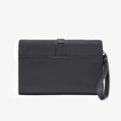 Clutch Nam Hàng Hiệu Ví Da Cầm Tay GENCE HT10 Da Bò Cao Cấp Màu Đen