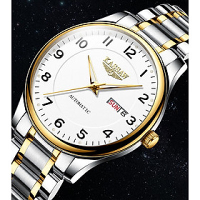 Đồng hồ nam chính hãng Kassaw K802-1 hàng mới 100% ,kính sapphire chống nước,chống xước,máy cơ (Automatic),dây kim loại thép không gỉ 316L ,kiểu dáng đơn giản ,size  mặt nhỏ 38mm