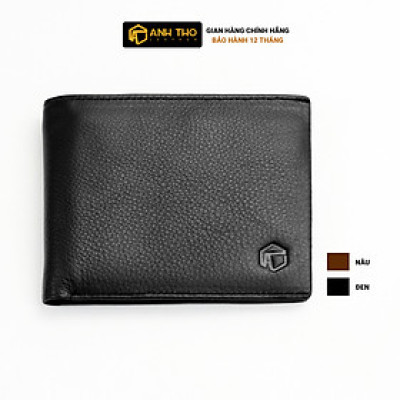 Ví nam da bò Anh Tho Leather MIN-03 Cánh lật