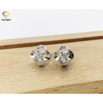 Bông tai bạc Ý 925 Huệ Ngân- Hoa Đẹp TC1025E