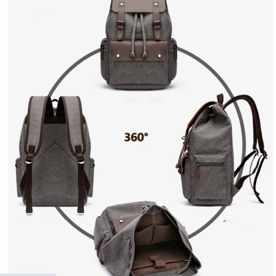 Balo nam vải canvas cao cấp phong cách mới 15,6"