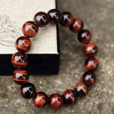 Vòng Tay Đá Mắt Hổ Đỏ (10mm)