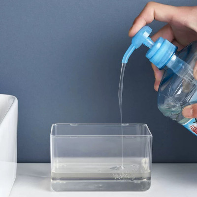 Dụng Cụ Đựng Nước Rửa Chén Và Miếng Bọt Biển Dạng Bơm, Xịt Đa Năng 2in1