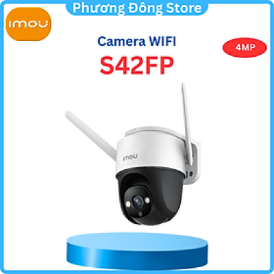 CAMERA WIFI IMOU NGOÀI TRỜI IPC-S42FP-IMOU 4MP 2K CÓ MÀU BAN ĐÊM - ĐÀM THOẠI 2 CHIỀU - HÀNG CHÍNH HÃNG