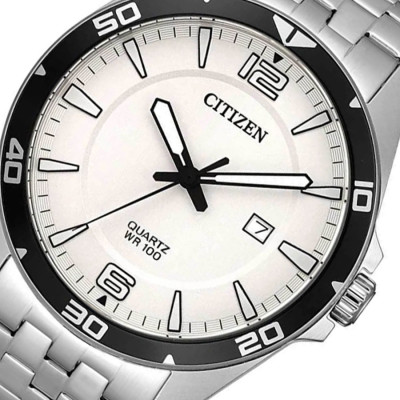 Đồng Hồ Nam Citizen Dây Thép Không Gỉ BI5051-51A - Mặt Trắng
