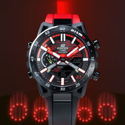 Đồng Hồ Nam Dây Nhựa Casio Edifice ECB-2000NIS-1ADR NISMO | Kính Sapphire | Bluetooth | Năng lượng mặt trời | ECB-2000NIS-1A Limited Edition
