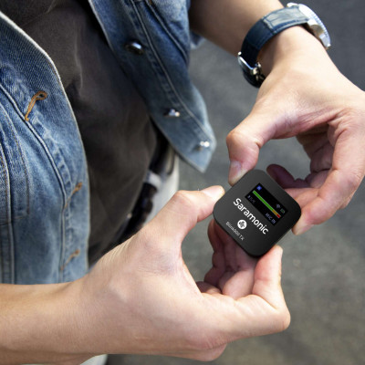 Micro Thu  Âm Cài Áo Saramonic Blink900 B2 Cho Điện Thoại & Máy Ảnh – Livestream/ Quay video/ Podcast -Hàng Chính Hãng 