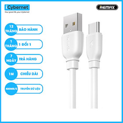 Cáp sạc và truyền dữ liệu 2.4A Remax RC-138a USB to TypeC - Hàng chính hãng
