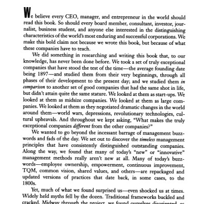 Built to Last: Successful Habits of Visionary Companies