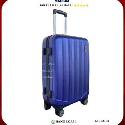 Vali cao cấp Macsim Smooire MSSM723 cỡ 24 inch màu matt blue - Hàng loại 1
