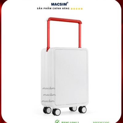 Vali cao cấp Macsim SMLV2306 cỡ 20 inch màu trắng - Hàng loại 1