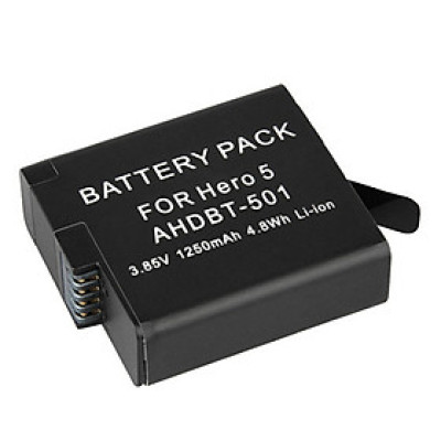 Pin Cho Camera Action Gopro Hero 5/6/7 Li-ion 1250mAh AHDBT-501 - Hàng Nhập Khẩu