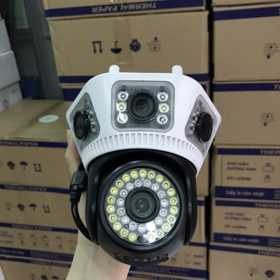 Camera WiFi Yoosee Q54D 4 Mắt xem được 3 khung hình cùng lúc 8.0Mpx Giám sát ngoài trời Chống nước - Hàng chính hãng