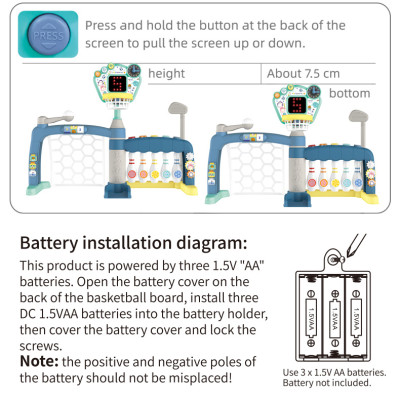 BAOLI - 1908C- Bộ Đồ Chơi Vận Động 3 trong 1