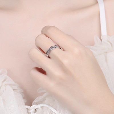 Nhẫn Đôi Bạc Nhẫn Cặp Bạc - Nữ Hoàng Trong Lòng Anh - BẠC HIỂU MINH NC649