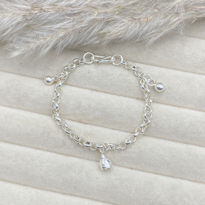 Lắc Tay Lắc Chân Cho Bé Mix Charm Bạc Ta Bạc Hiểu Minh LTE578