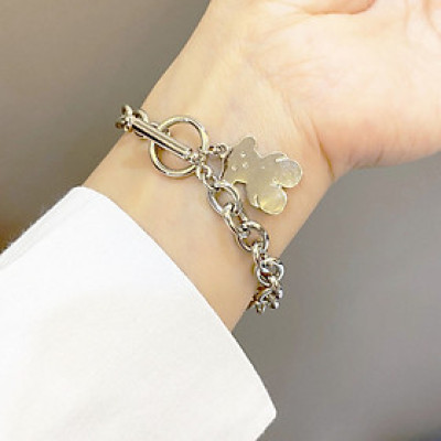 Vòng tay lắc tay gấu đẹp thời trang xu hướng unisex cá tính