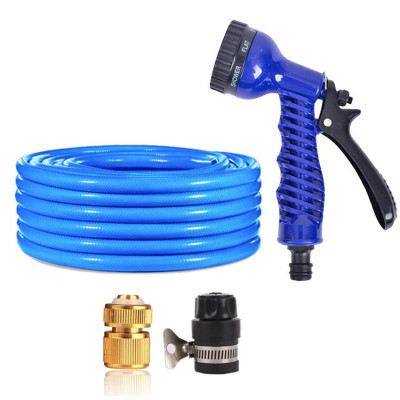 Bộ vòi tưới cây,rửa xe tăng áp lực nước 15m(cút đồng nối nhựa đen 713-2) 206843