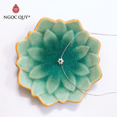 Dây chuyền bạc mặt sao 6 cánh - Ngọc Quý Gemstones