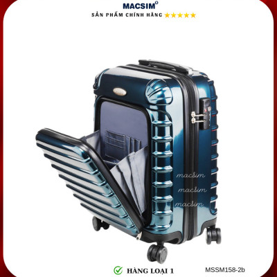 Vali cao cấp Macsim Smooire MSSM158-2b cỡ 20 inch màu (shiny blue) - Hàng loại 1