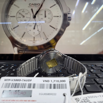 Đồng Hồ Casio Nam MTP-V300D-7AUDF_Máy Quartz_Dây Kim Loại