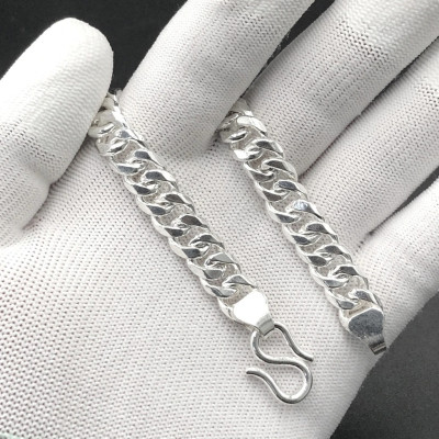 Lắc Tay Nam Kiểu Móc Xích Đơn Giản BẠC HIỂU MINH LTN012