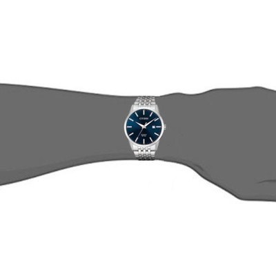 Đồng Hồ Citizen Nam Dây Kim Loại Pin (Quartz) BI5000-87L (39mm) - Mặt Xanh
