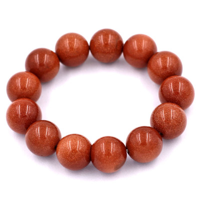 Vòng tay chuỗi hạt đá kim sa 16 ly 14 hạt 