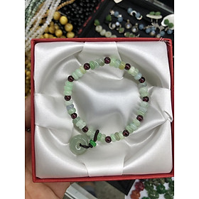 Vòng đeo tay, lắc tay mix phụ kiện phong thủy đá ngọc cẩm thạch