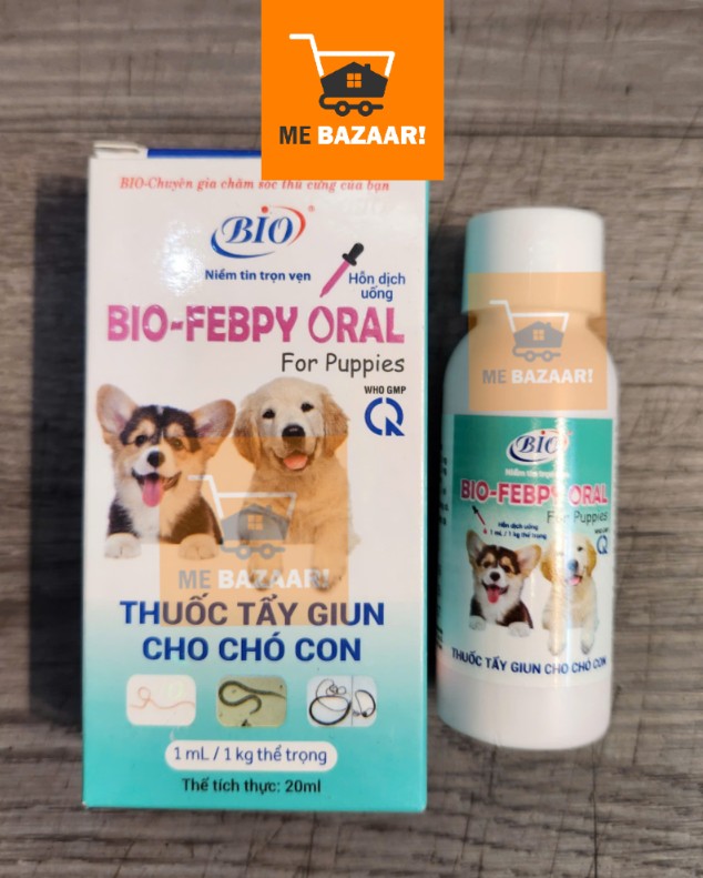 Siro Xổ Giun cho Chó Con BIO FEBPY ORAL - Chai 20ml