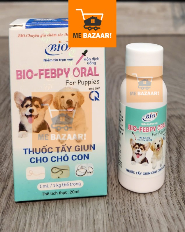 Siro Xổ Giun cho Chó Con BIO FEBPY ORAL - Chai 20ml