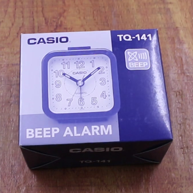 Đồng Hồ Để Bàn Casio TQ-141-1DF - Có Báo Thức - Kích Thước ( 6.7 x 6.4 x 3.4 cm )