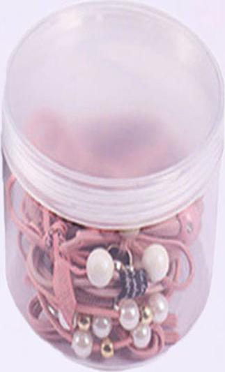 Hộp 12 dây cột tóc Hàn Quốc siêu đẹp siêu bền (Màu Hồng)